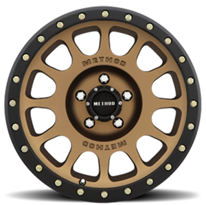 Method Race Wheels NV MR305 Method Bronze W/ Black Street Loc 18x9 +25 5x150mm 116.5mm - Wheelwiz