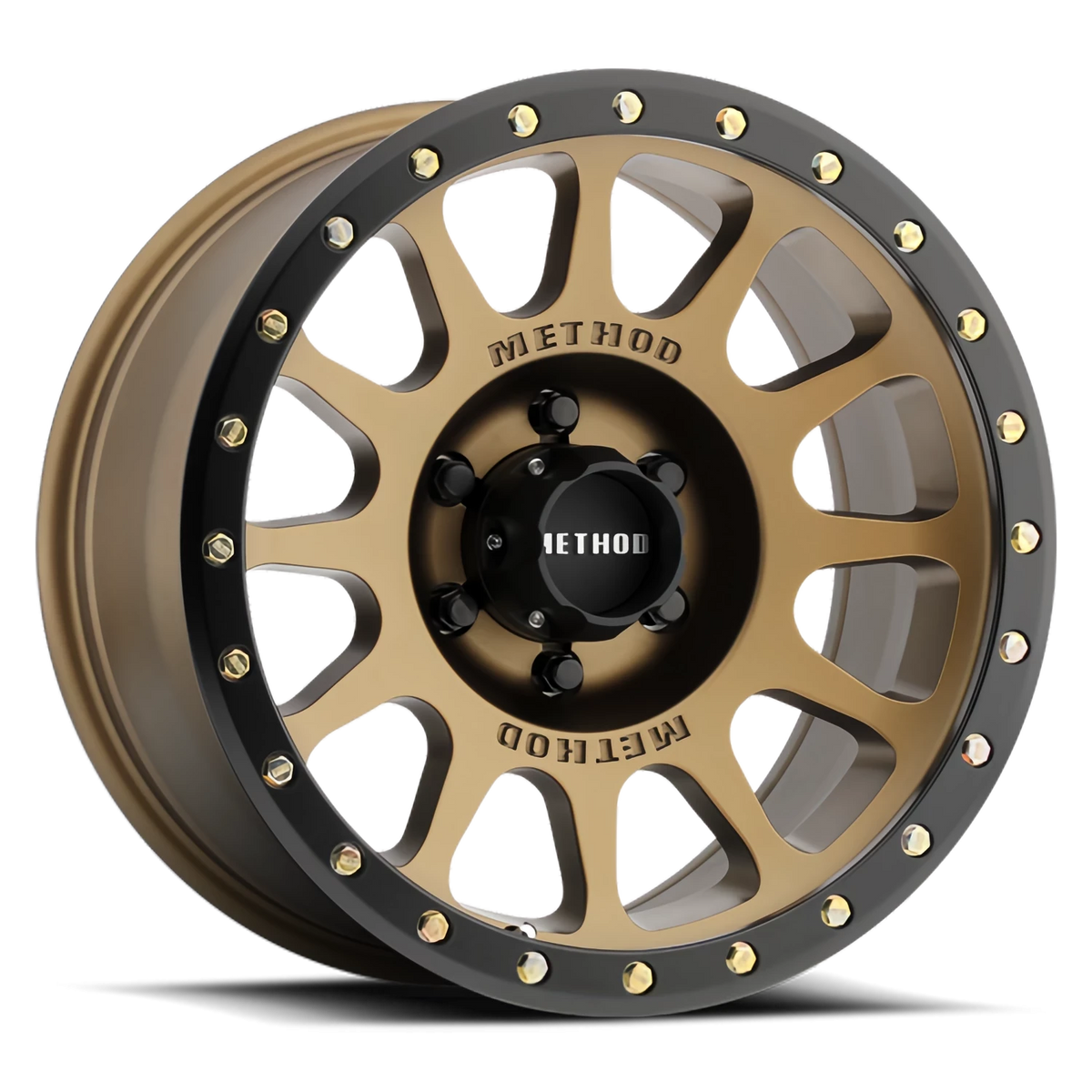 Method Race Wheels NV MR305 Method Bronze W/ Black Street Loc 20x10 -18 6x139.7mm 108mm