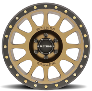 Method Race Wheels NV MR305 Method Bronze W/ Black Street Loc 20x10 -18 6x139.7mm 108mm