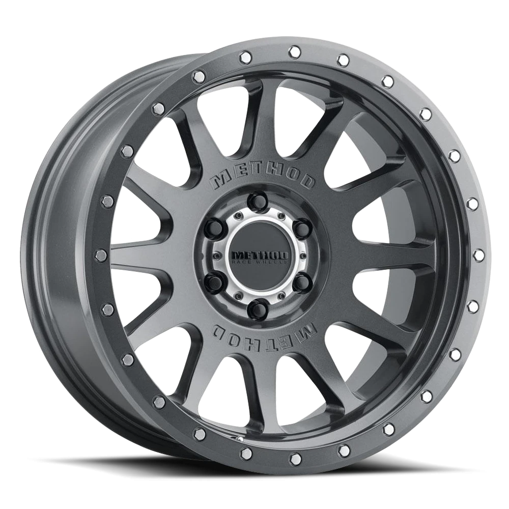 Method Race Wheels NV MR605 Gloss Titanium 20x10 -24 6x135mm 87mm