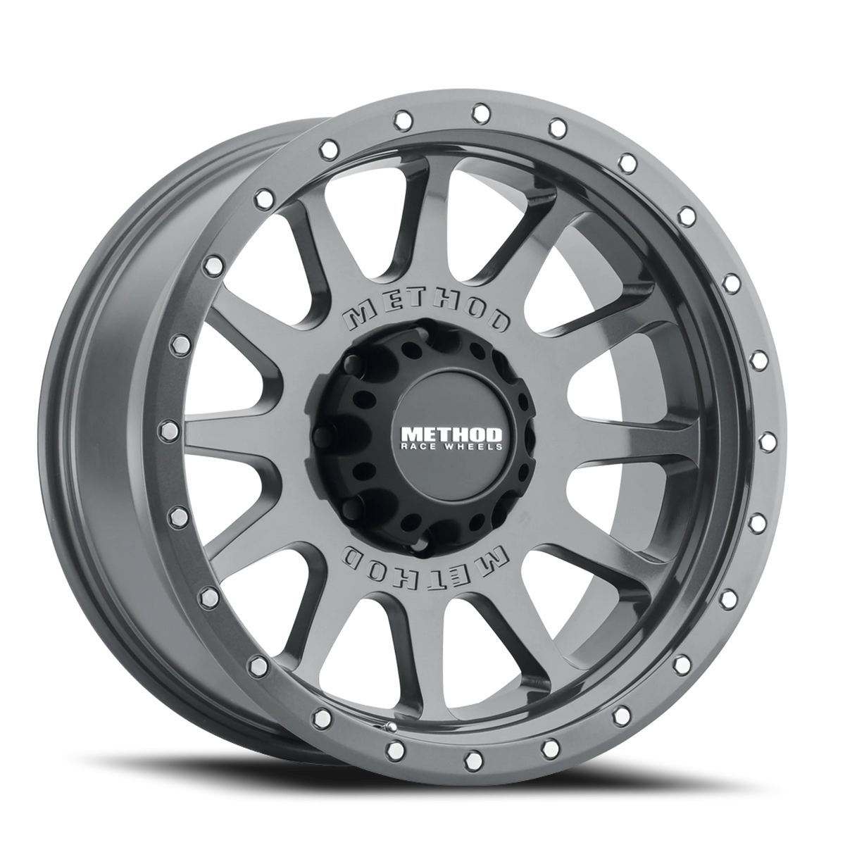 Method Race Wheels NV MR605 Gloss Titanium 20x10 -24 8x165.1mm 121.3mm - Wheelwiz