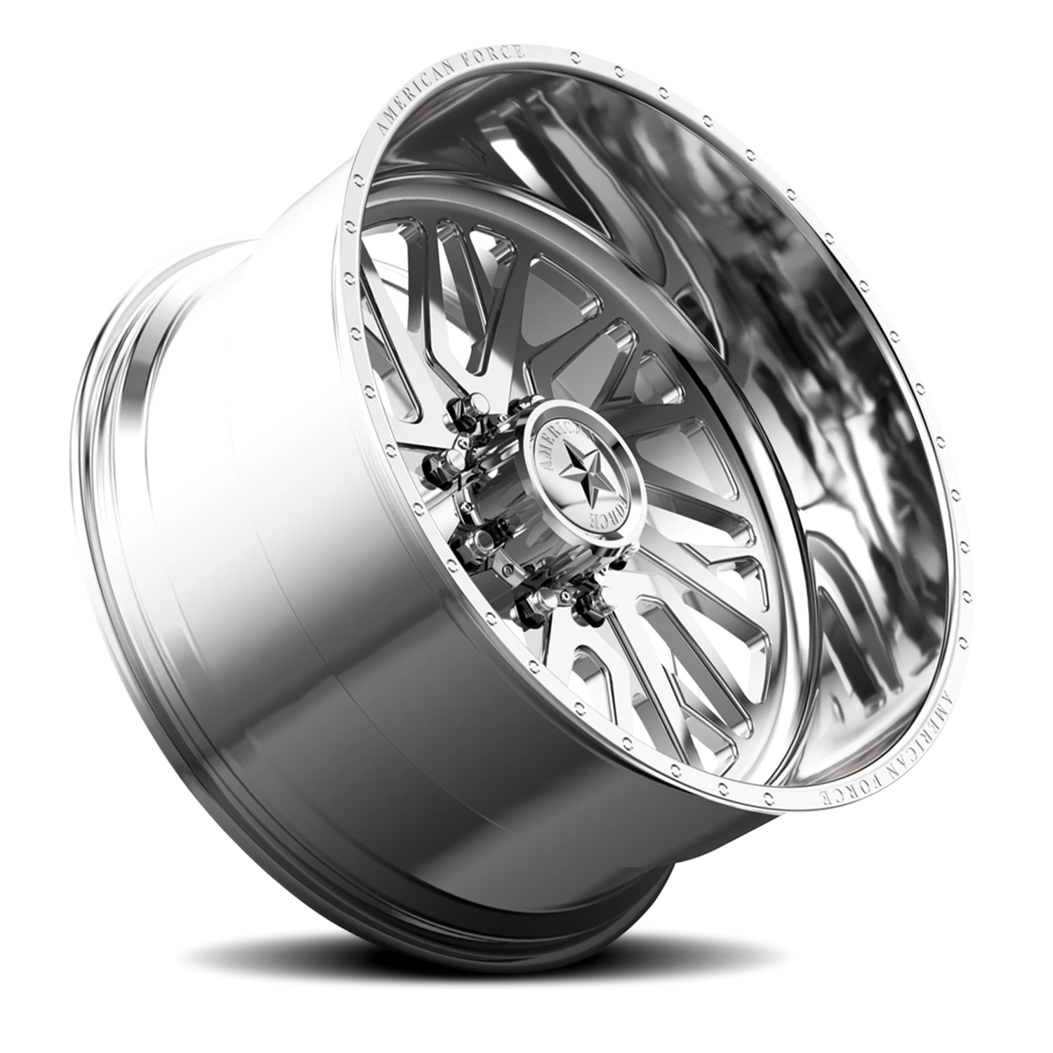 American Force H38 Nova SS Polished 22x16 -101 8x180mm 124mm - Wheelwiz