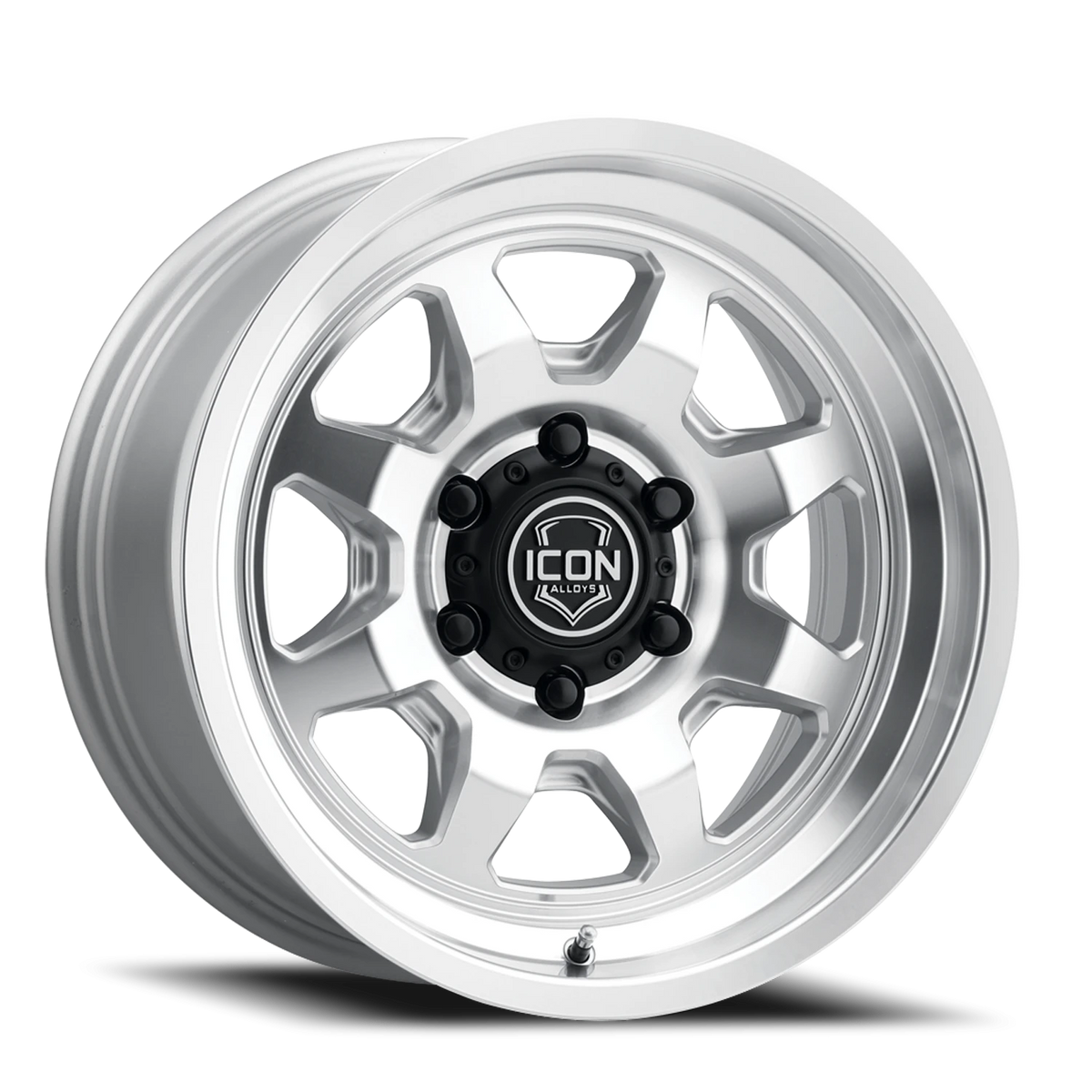 Icon Alloys Nuevo Machined Silver 17x8.5 0 6x139.7mm 106.1mm