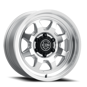 Icon Alloys Nuevo Machined Silver 17x8.5 +6 6x135mm 87.1mm