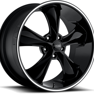 Foose F104 LEGEND Gloss Black Milled 20x8.5 +35 5x120mm 72.6mm