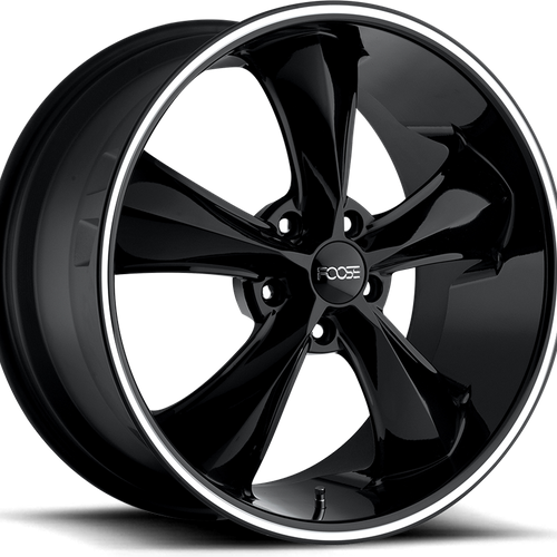 Foose F104 LEGEND Gloss Black Milled 18x8 +1 5x114.3mm 72.6mm