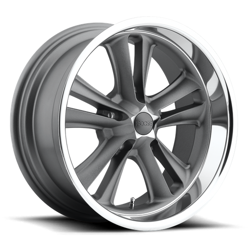 Foose F099 KNUCKLE Matte Gun Metal Machined 17x7 +1 5x120.65mm 72.6mm - Wheelwiz