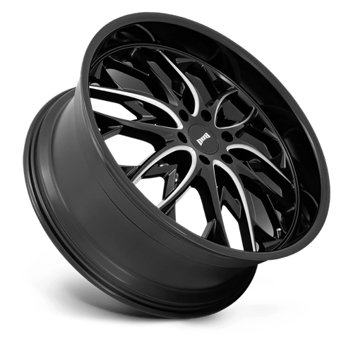 DUB S263 OG Gloss Black Milled 24x10 +25 6x139.7mm 106.1mm - Wheelwiz