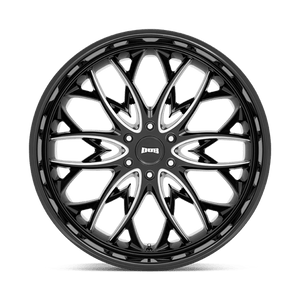 DUB S263 OG Gloss Black Milled 26x10 +30 6x135mm 87.1mm - Wheelwiz
