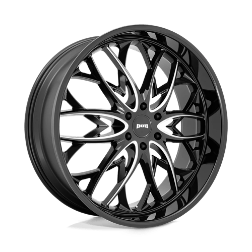 DUB S263 OG Gloss Black Milled 26x10 +25 6x139.7mm 106.1mm - Wheelwiz