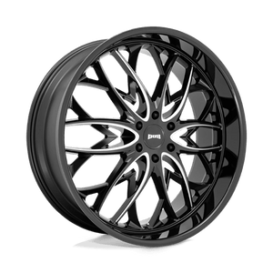 DUB S263 OG Gloss Black Milled 26x10 +25 6x139.7mm 106.1mm - Wheelwiz