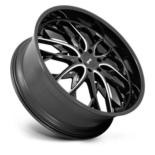 DUB S263 OG Gloss Black Milled 26x10 +25 6x139.7mm 106.1mm - Wheelwiz