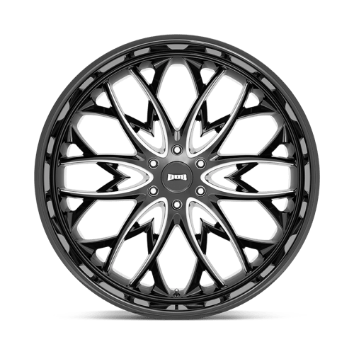 DUB S263 OG Gloss Black Milled 26x10 +25 6x139.7mm 106.1mm - Wheelwiz