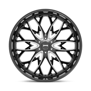 DUB S263 OG Gloss Black Milled 26x10 +25 6x139.7mm 106.1mm - Wheelwiz