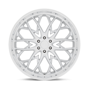 DUB S264 OG Silver W/ Diamond Cut Lip 24x10 +25 6x139.7mm 106.1mm - Wheelwiz