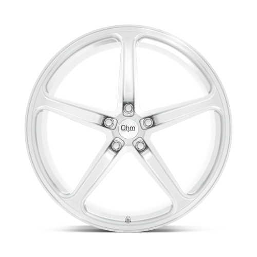 OHM AMP Silver Machined 22x10.5 +30 5x120mm 64.2mm - Wheelwiz