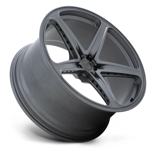 OHM AMP Matte Gunmetal 21x9 +25 5x120mm 64.2mm - Wheelwiz
