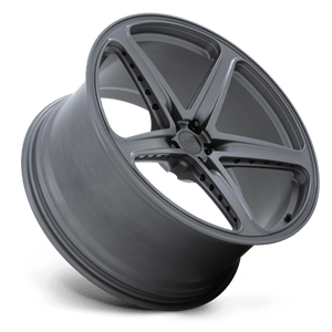 OHM AMP Matte Gunmetal 21x9 +25 5x120mm 64.2mm - Wheelwiz