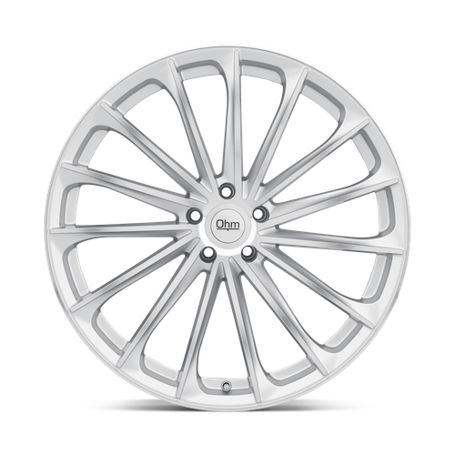 OHM PROTON Silver W/ Mirror Face 22x9 +25 5x120mm 64.2mm - Wheelwiz