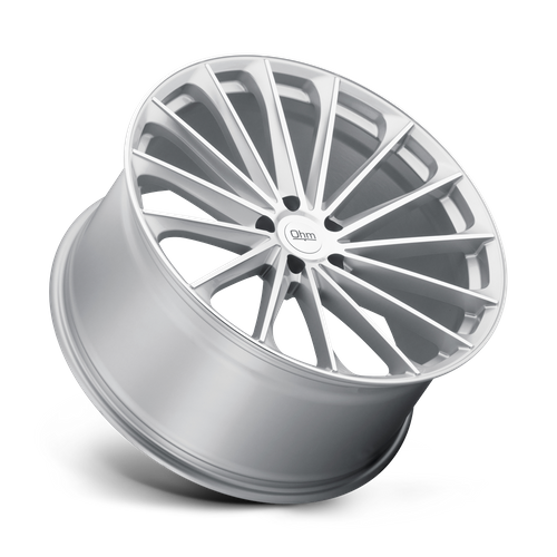 OHM PROTON Silver W/ Mirror Face 22x9 +25 5x120mm 64.2mm - Wheelwiz
