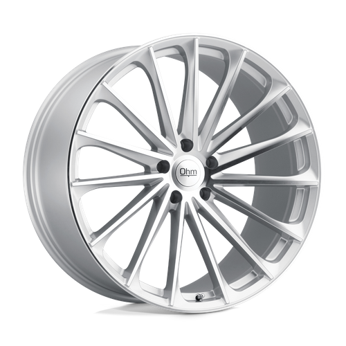 OHM PROTON Silver W/ Mirror Face 22x9 +25 5x120mm 64.2mm - Wheelwiz