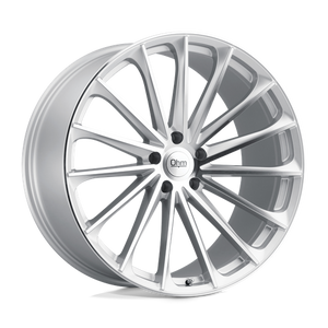OHM PROTON Silver W/ Mirror Face 22x9 +25 5x120mm 64.2mm - Wheelwiz
