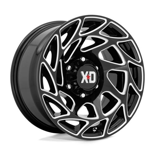 XD Series XD860 ONSLAUGHT Gloss Black Milled 22x12 -44 5x127mm 71.5mm - Wheelwiz