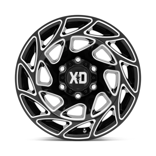 XD Series XD860 ONSLAUGHT Gloss Black Milled 20x12 -44 5x127mm 71.5mm - Wheelwiz