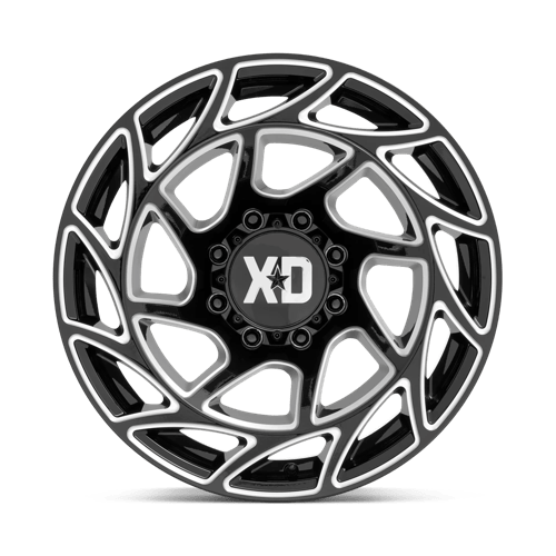 XD Series XD860 ONSLAUGHT Gloss Black Milled 20x10 -18 8x170mm 125.1mm - Wheelwiz