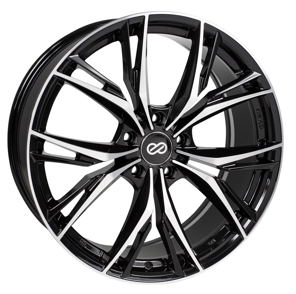 Enkei ONX Black Machined 20x8.5 +40 5x114.3mm 72.6mm - WheelWiz
