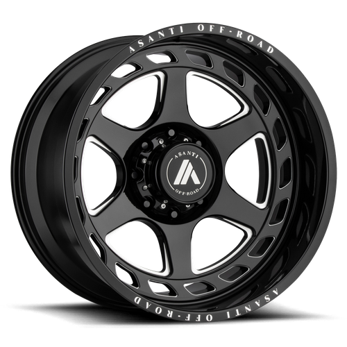 Asanti Off Road AB816 ANVIL Gloss Black Milled 20x10 -18 6x139.7mm 106.1mm