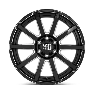 XD Series XD847 OUTBREAK Gloss Black Milled 18x9 0 6x120mm 66.9mm - Wheelwiz