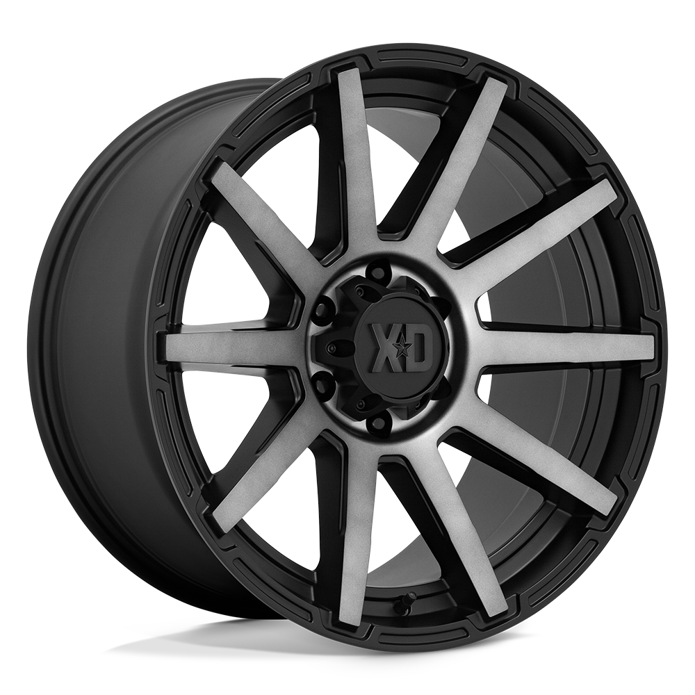 XD Series XD847 OUTBREAK Satin Black With Gray Tint 18x9 +25 5x150mm 110.1mm - WheelWiz