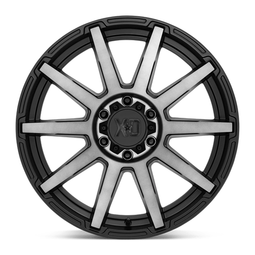 XD Series XD847 OUTBREAK Satin Black W/ Gray Tint 20x9 +18 8x180mm 124.2mm
