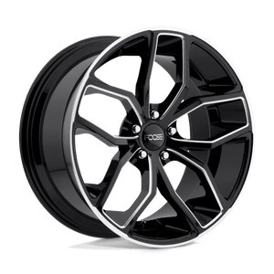 Foose F150 OUTCAST Gloss Black Milled 18x8 +40 5x114.3mm 72.6mm - WheelWiz