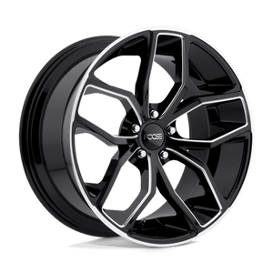 Foose F150 OUTCAST Gloss Black Milled 20x10 +40 5x120mm 72.6mm - Wheelwiz