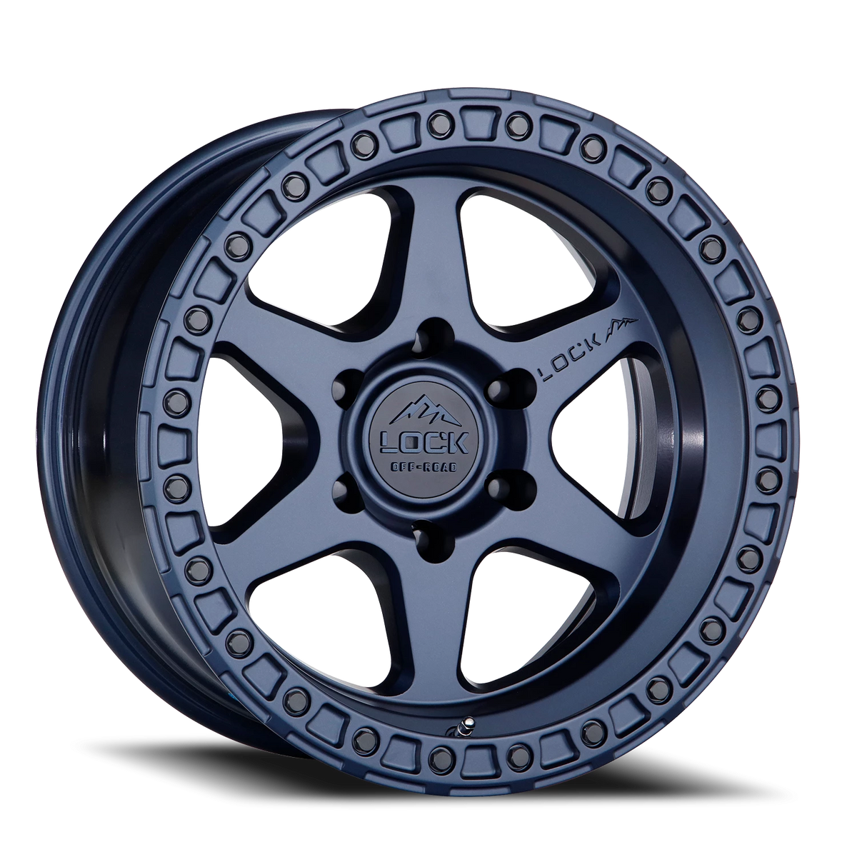 Lock Offroad Olympus Matte Blue 18x9 +1 5x127mm 71.5mm