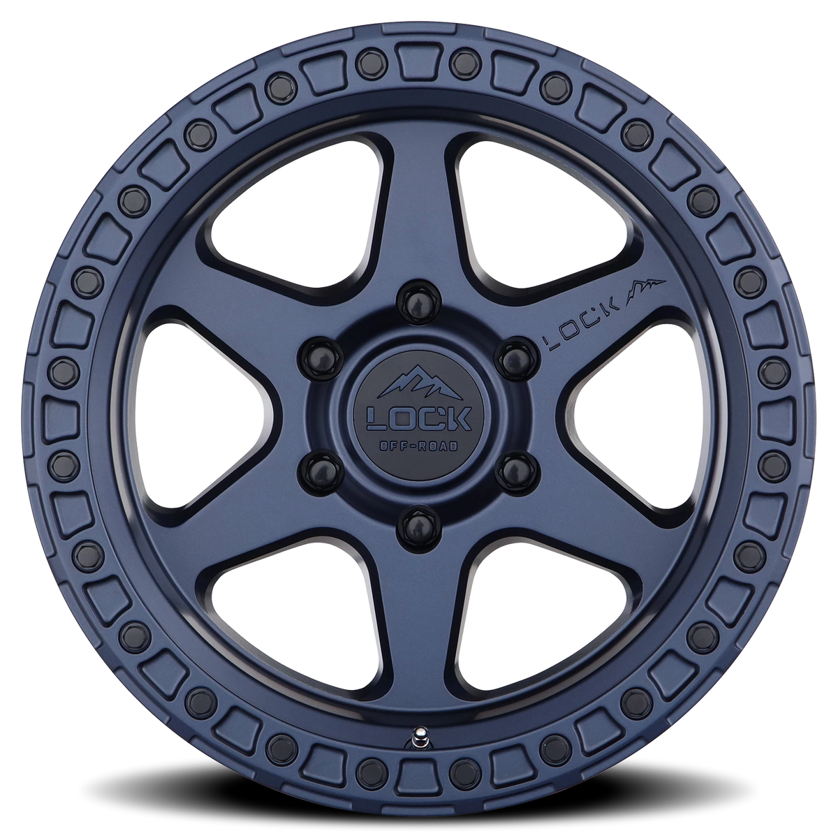 Lock Offroad Olympus Matte Blue 17x9 +12 5x127mm 71.5mm