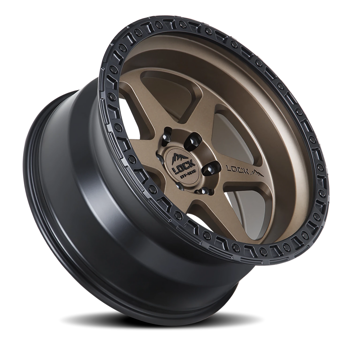 Lock Offroad Olympus Matte Desert Bronze W/ Matte Black Ring 20x9 0 5x127mm 71.6mm