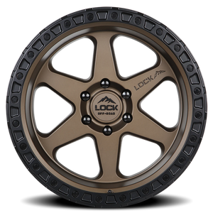Lock Offroad Olympus Matte Desert Bronze W/ Matte Black Ring 18x9 +1 5x127mm 71.5mm