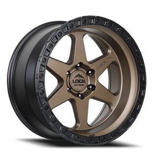 Lock Offroad Olympus Matte Desert Bronze W/ Matte Black Ring 17x9 -35 6x139.7mm 106.2mm