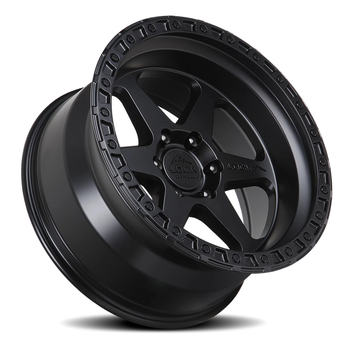 Lock Offroad Olympus Matte Black W/ Matte Black Ring 20x10 -24 6x139.7mm 106.2mm