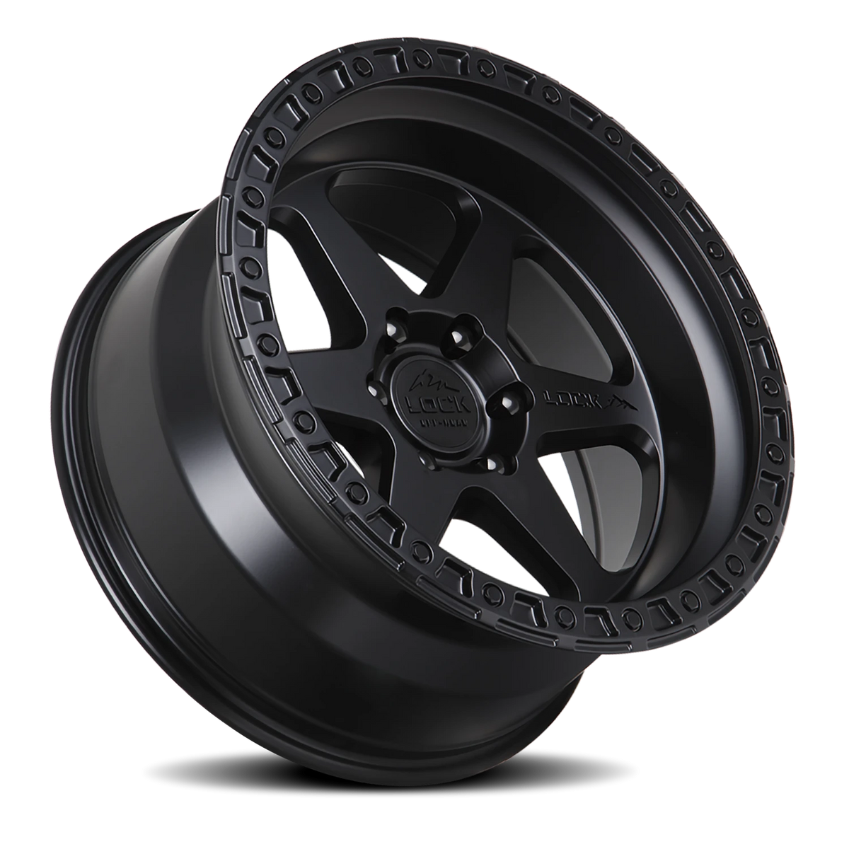 Lock Offroad Olympus Matte Black W/ Matte Black Ring 20x9 0 6x139.7mm 106.2mm