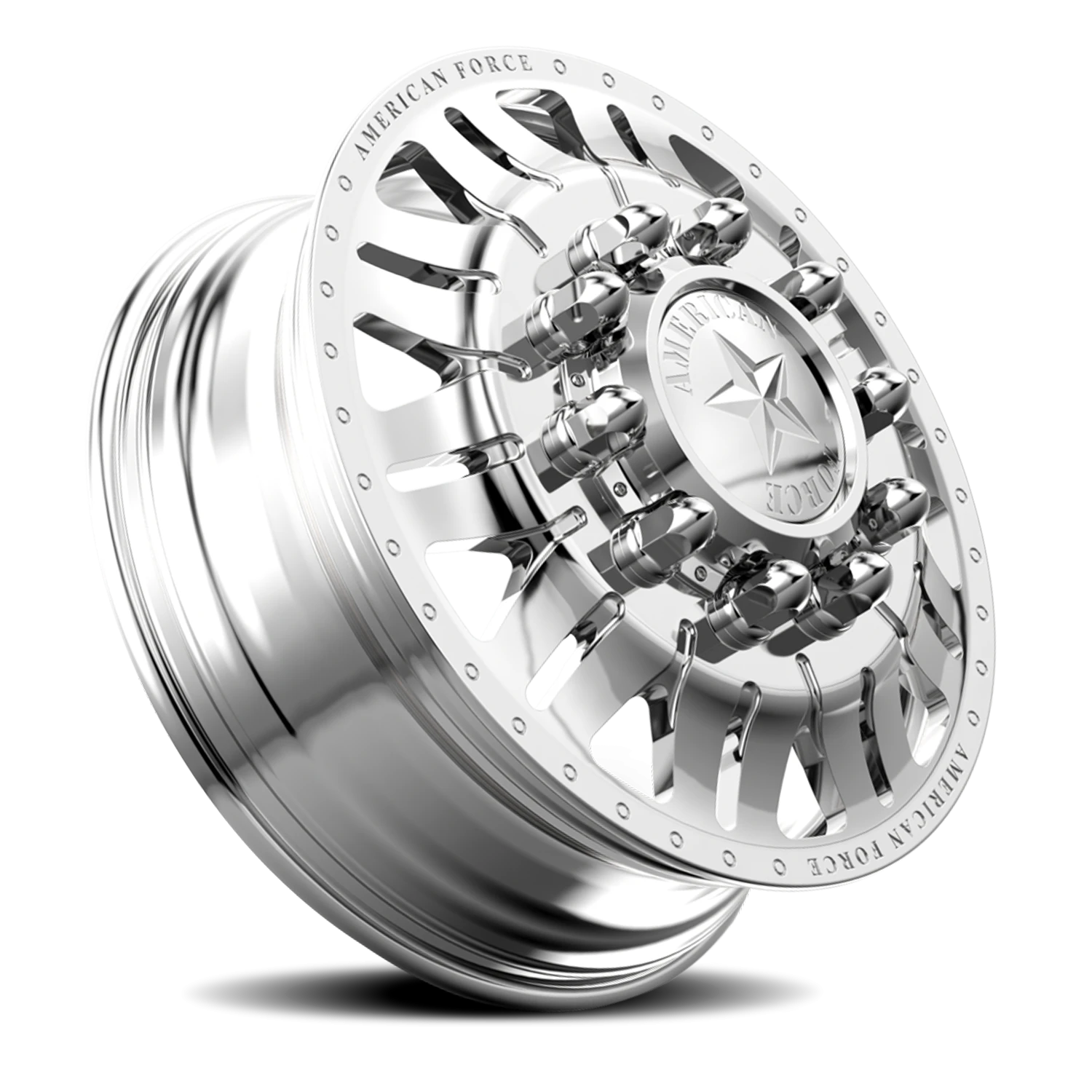 American Force F93 Omen DRW Polished 28x8.25 +169 10x225mm 170mm - Wheelwiz