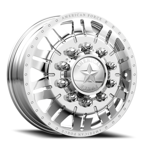 American Force F93 Omen DRW Polished 22.5x8.25 +169 8x210mm 154mm - Wheelwiz
