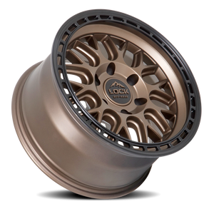 Lock Offroad Onyx Matte Bronze W/ Matte Black Ring 17x9 +1 5x127mm 71.5mm