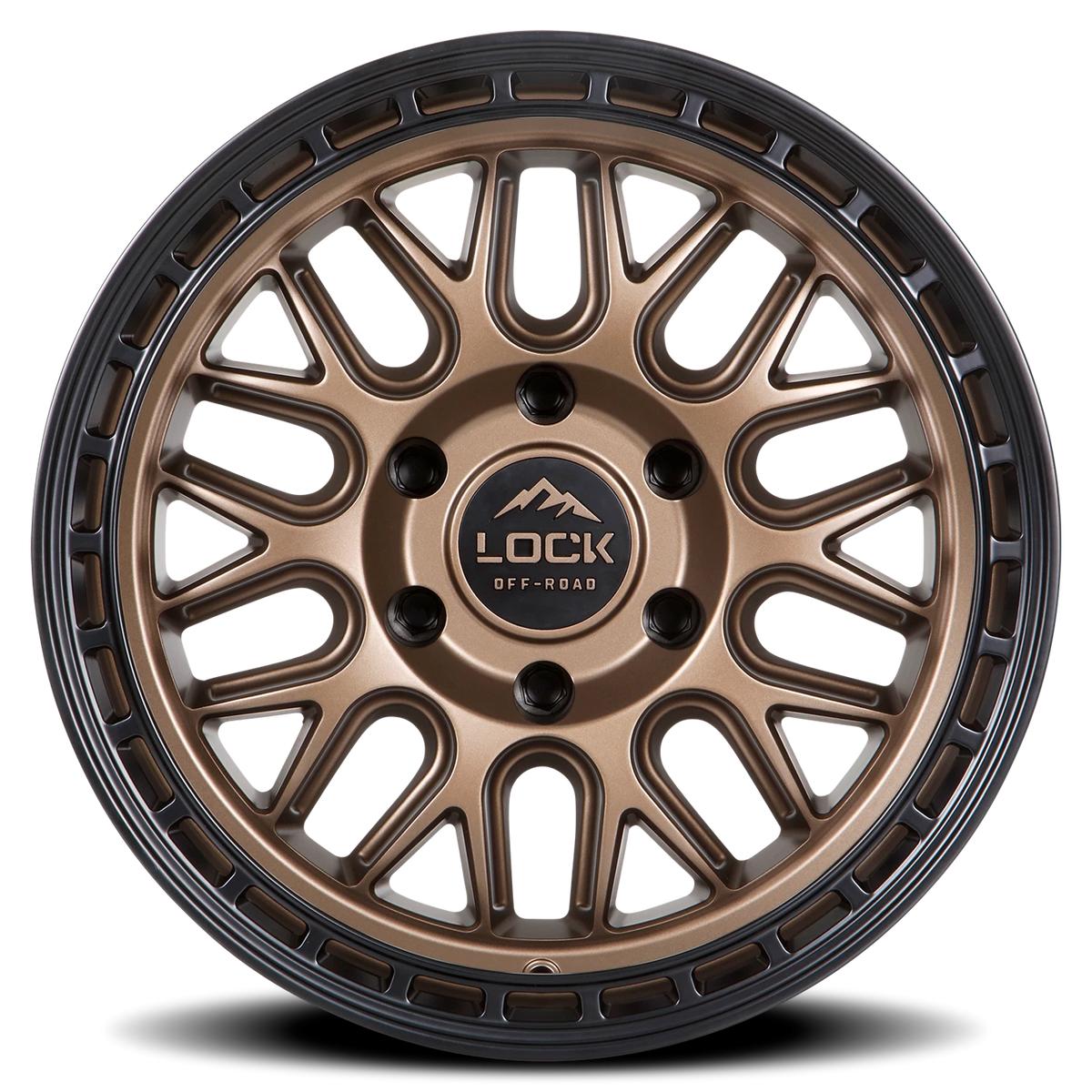 Lock Offroad Onyx Matte Bronze W/ Matte Black Ring 17x9 +1 5x127mm 71.5mm