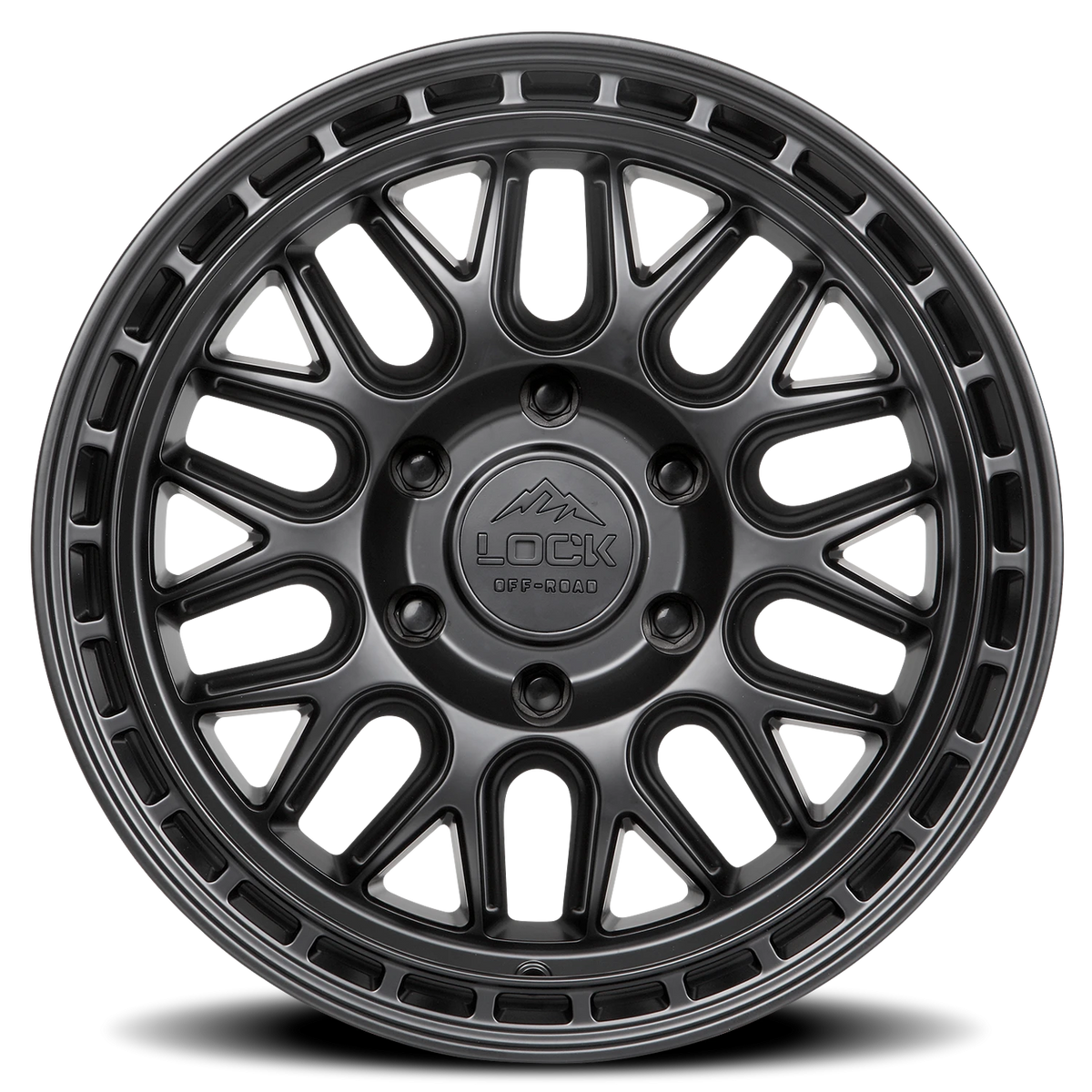 Lock Offroad Onyx Matte Black W/ Matte Black Ring 17x9 -12 5x127mm 71.5mm
