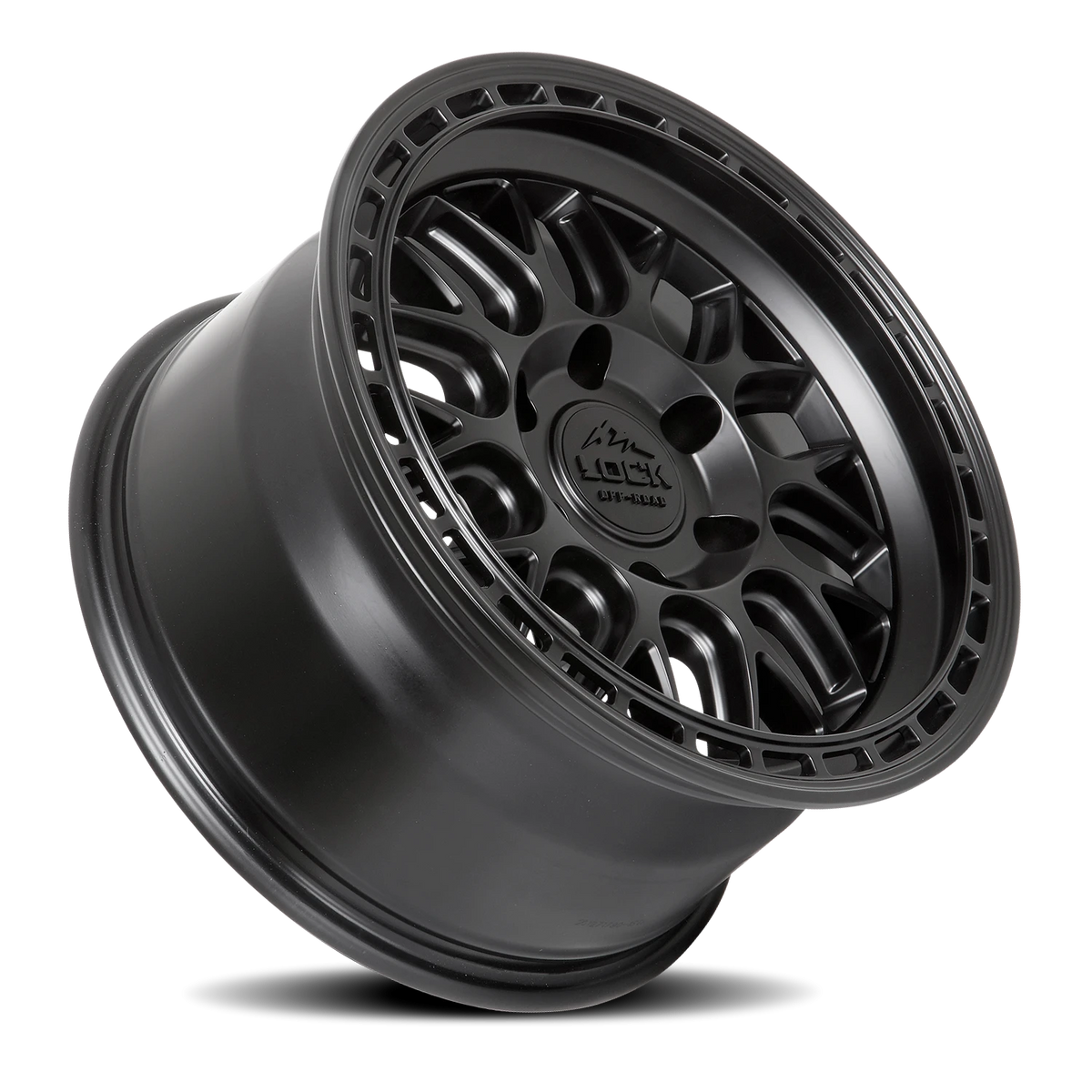 Lock Offroad Onyx Matte Black W/ Matte Black Ring 17x9 +1 6x139.7mm 106.2mm