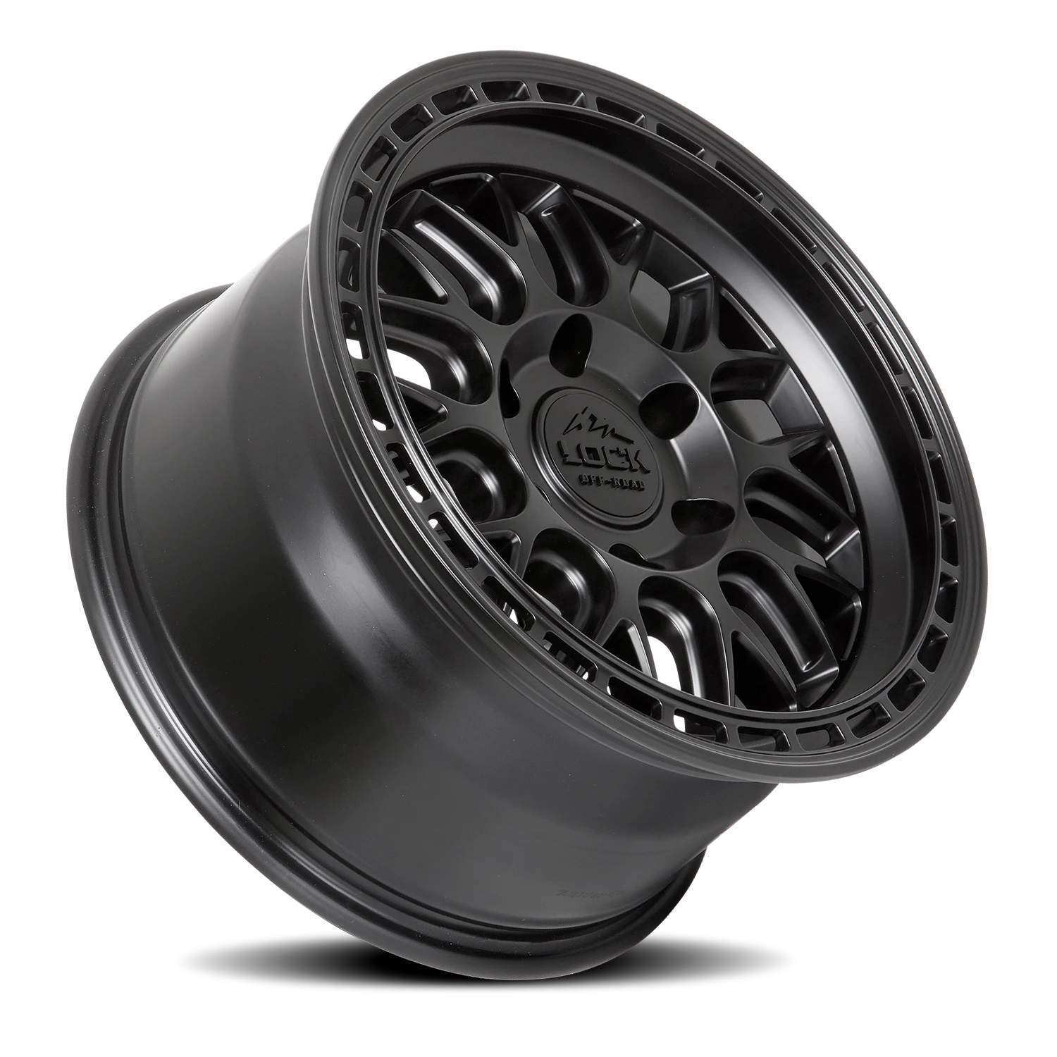 Lock Offroad Onyx Matte Black W/ Matte Black Ring 17x9 +1 6x139.7mm 106.2mm
